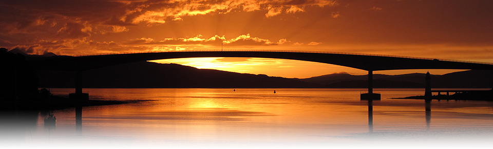 Skye Bridge, Sunset