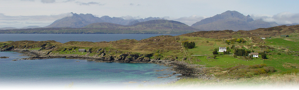 View of the Cuillin Mountains from Sleat, Skye