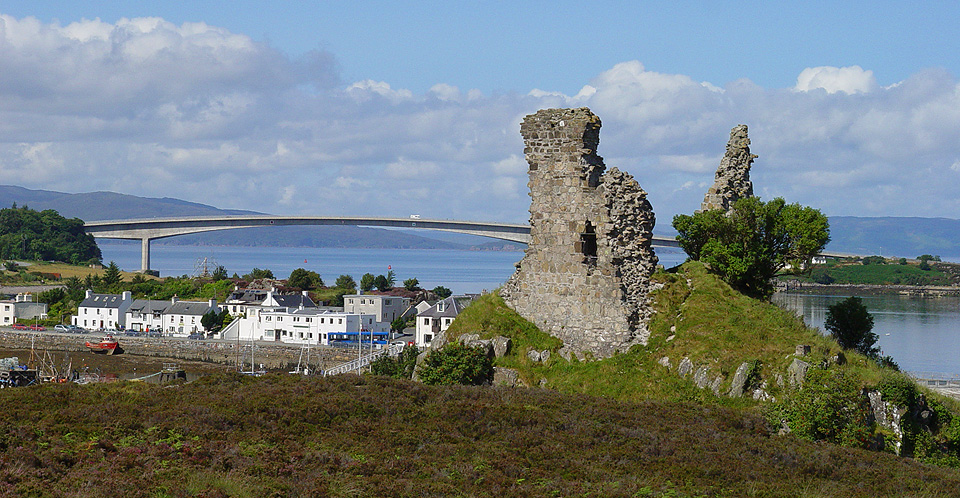 View from Castle Moil to the Skye Bridge