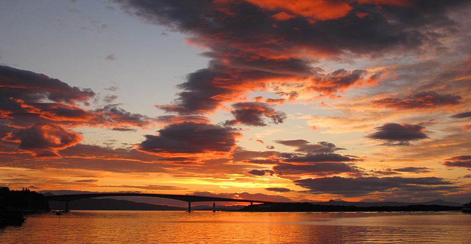 Skye Bridge at sunset